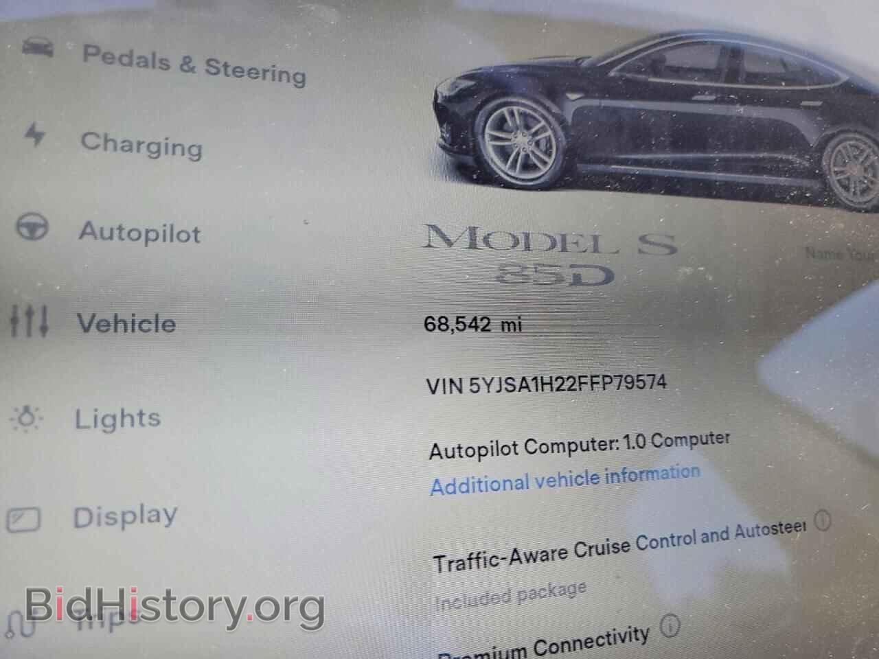 2015 TESLA MODEL S - VIN: 5YJSA1H22FFP79574 - Photo 9