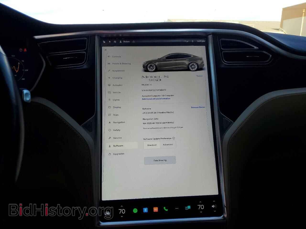 2016 TESLA MODEL S - VIN: 5YJSA1E27GF149278 - Photo 9