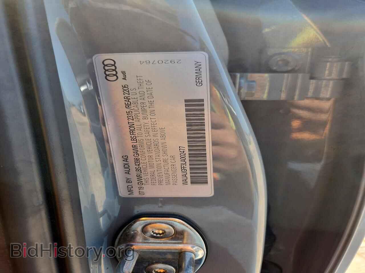 2020 AUDI A3 - VIN: WAUAUGFF3LA002477 - Фото 12