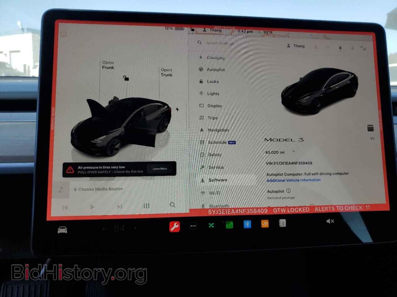 2022 TESLA MODEL 3 - VIN: 5YJ3E1EA4NF358409 - Photo 9