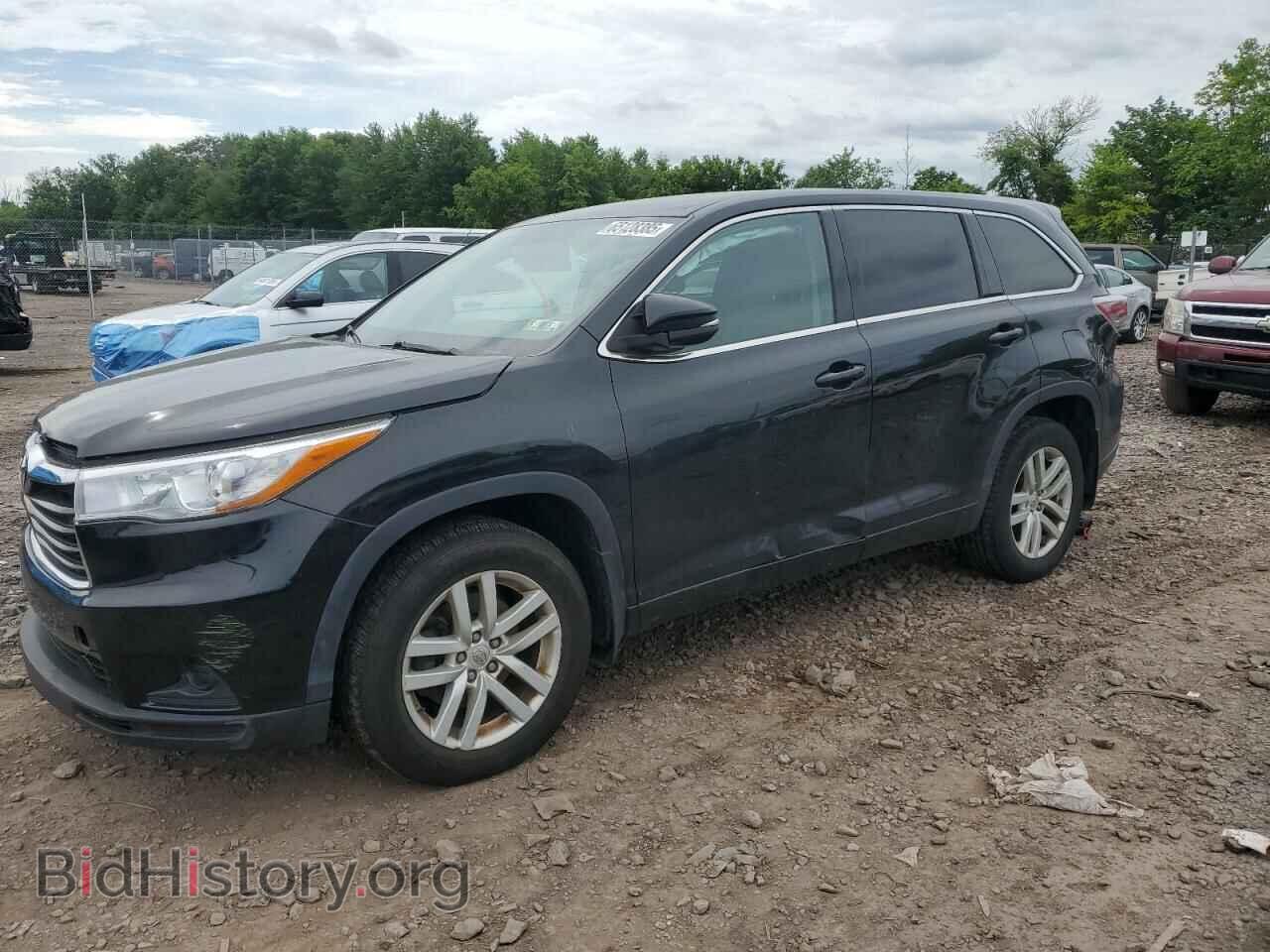 Фотография 5TDBKRFH3FS194596 - TOYOTA HIGHLANDER 2015