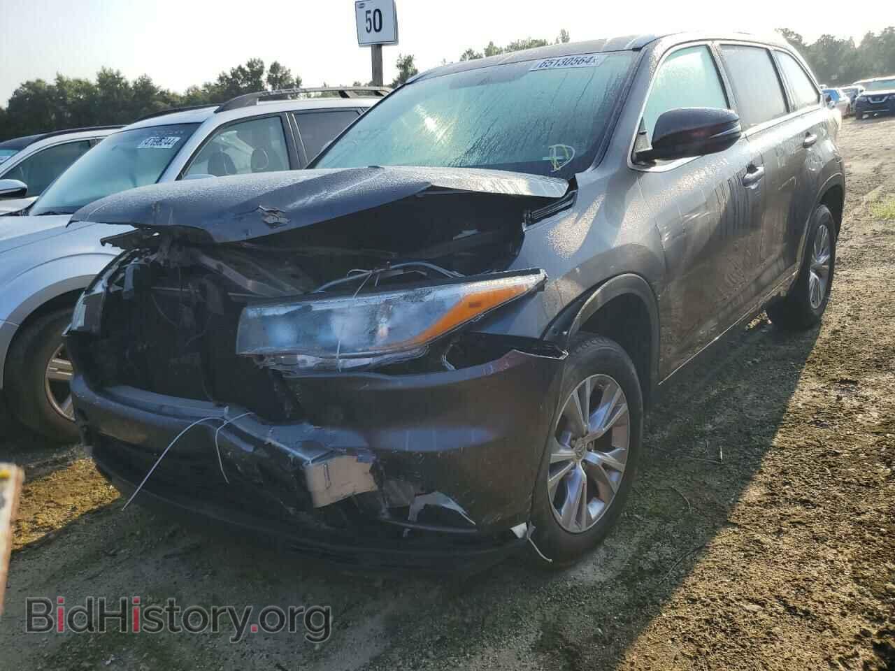 Photo 5TDKKRFH2FS066530 - TOYOTA HIGHLANDER 2015