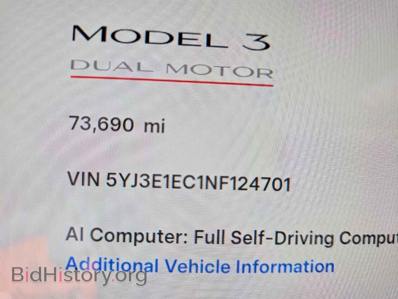2022 TESLA MODEL 3 - VIN: 5YJ3E1EC1NF124701 - Photo 9