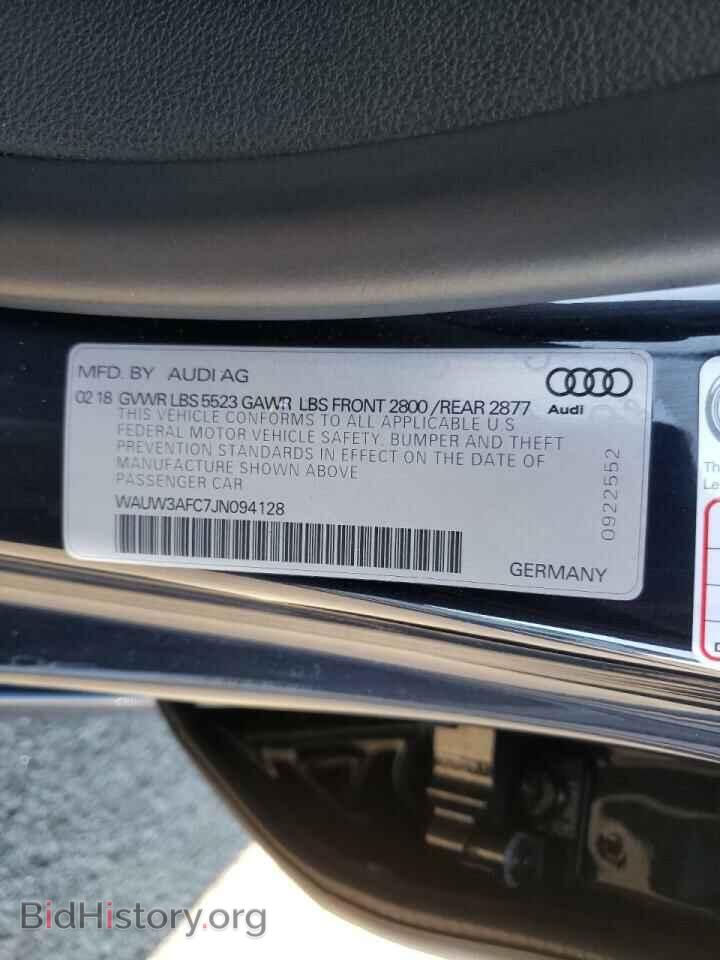 2018 AUDI A7 - VIN: WAUW3AFC7JN094128 - Photo 10
