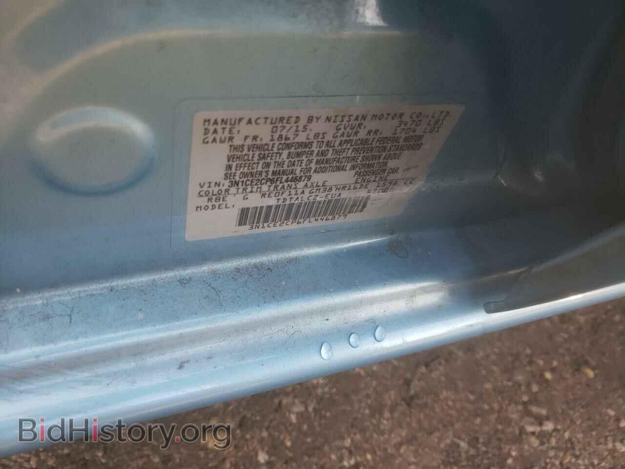 2015 NISSAN VERSA - VIN: 3N1CE2CP6FL446879 - Photo 10