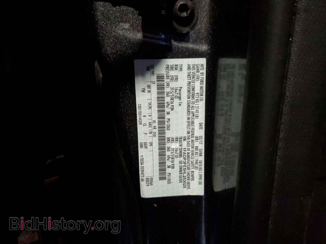 2017 FORD FOCUS - VIN: 1FADP3FE5HL253025 - Фото 10