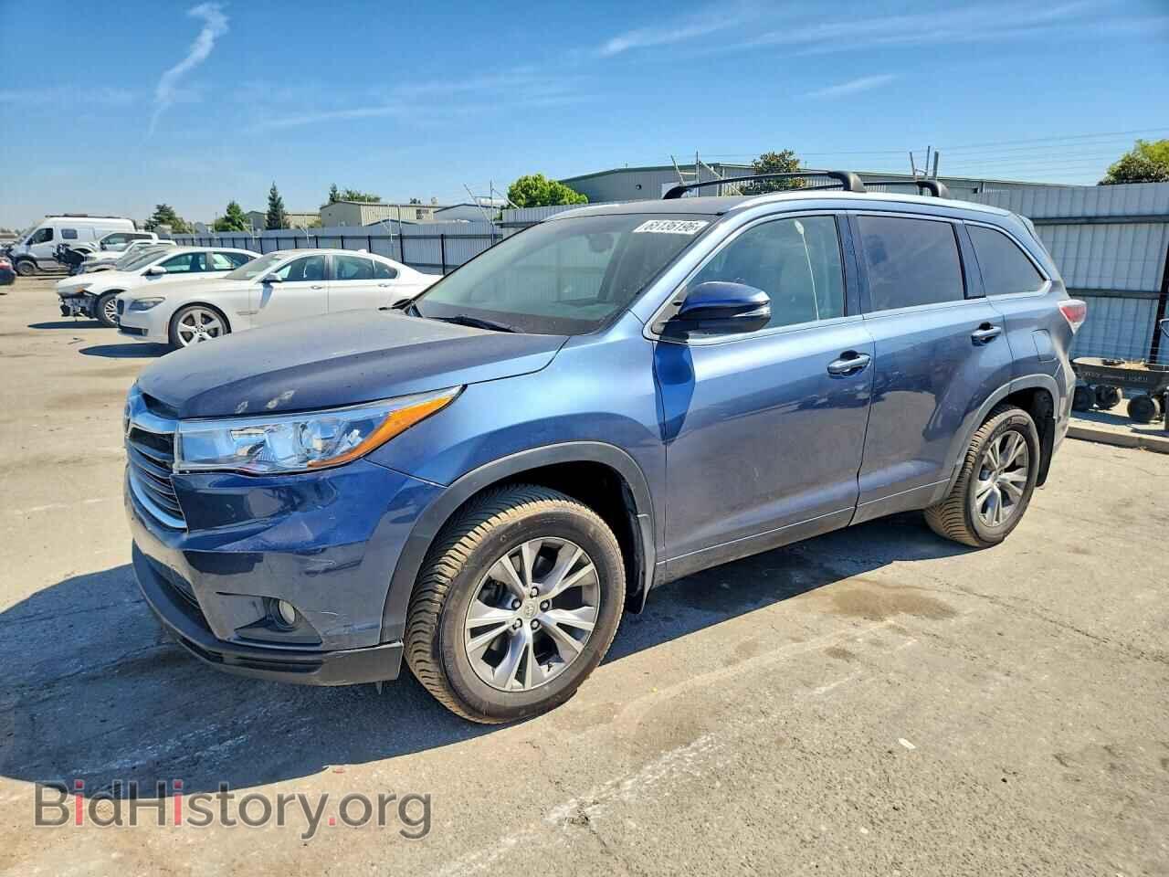 Фотография 5TDJKRFH4FS121975 - TOYOTA HIGHLANDER 2015