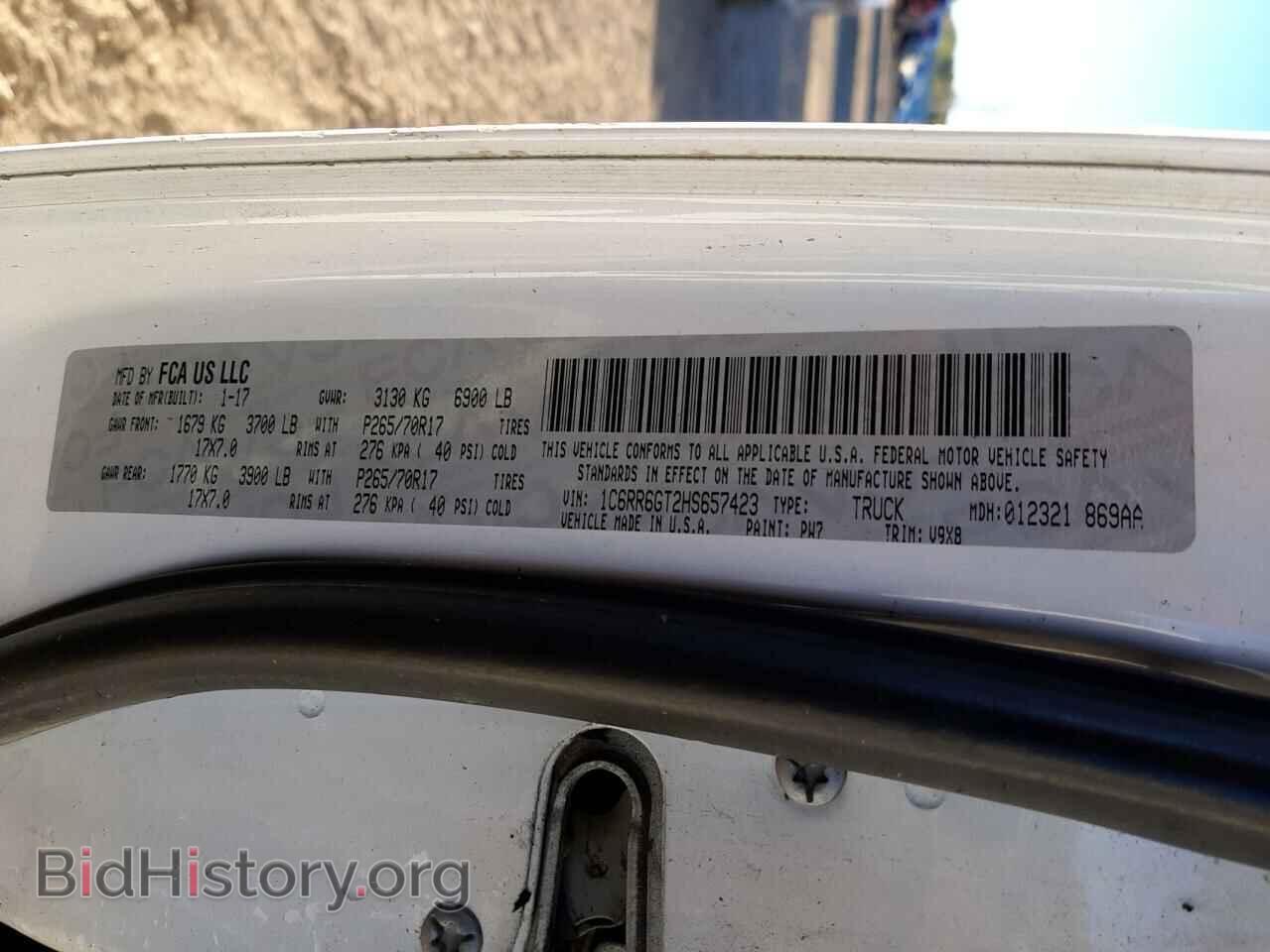 2017 RAM 1500 - VIN: 1C6RR6GT2HS657423 - Фото 10