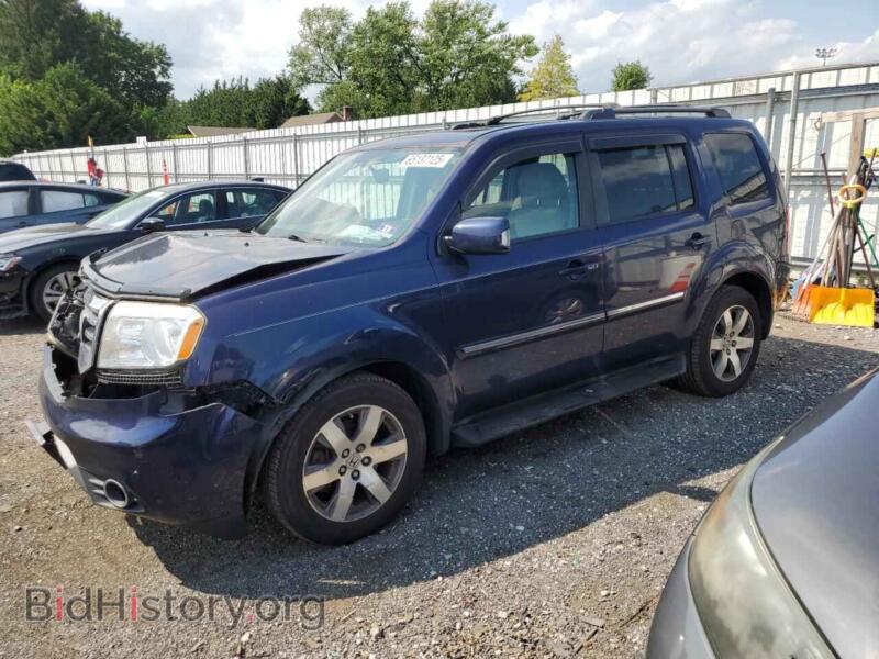 2013 Honda PILOT Touring (VIN 5FNYF4H90DB044809) — фото 1 из 13, Copart, повреждение: передняя часть