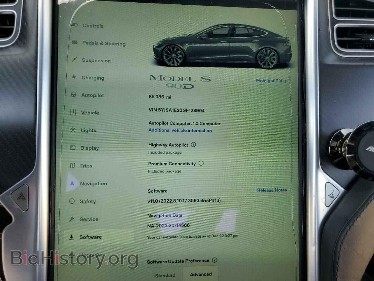 2016 TESLA MODEL S - VIN: 5YJSA1E20GF128904 - Photo 9