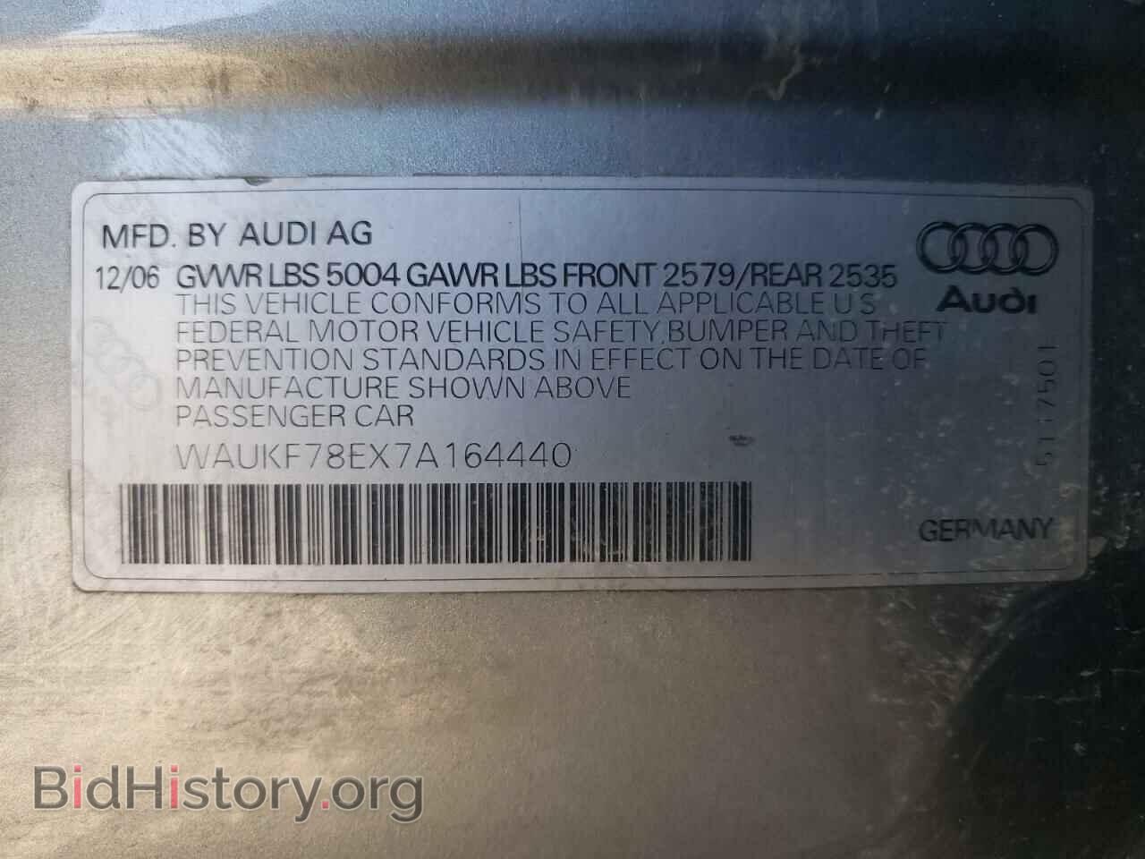 2007 AUDI A4 - VIN: WAUKF78EX7A164440 - Фото 10