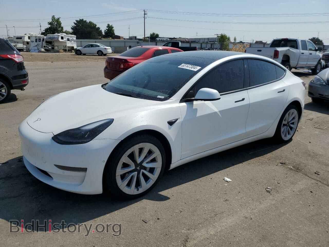 Photo 5YJ3E1EA5NF290492 - TESLA MODEL 3 2022