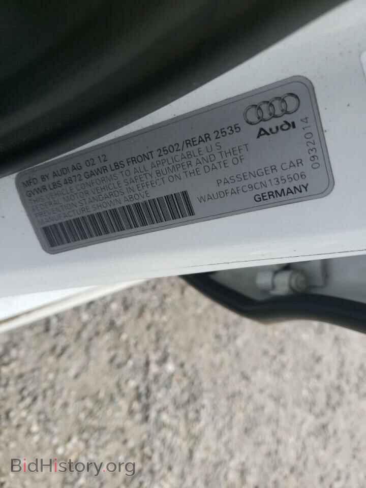 2012 AUDI A6 - VIN: WAUDFAFC9CN135506 - Фото 10