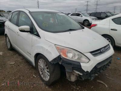 2013 Ford CMAX C-Max SEL, white — VIN 1FADP5BU3DL536087, Copart