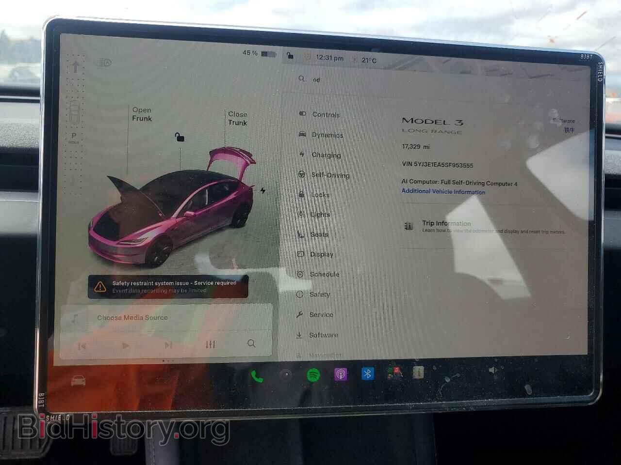 2025 TESLA MODEL 3 - VIN: 5YJ3E1EA5SF953555 - Photo 9