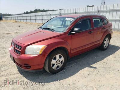 2007 Dodge CALIBER, red — VIN 1B3HB28B97D262179, Copart