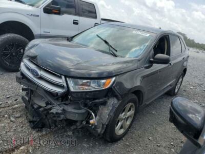 2015 Ford EDGE SE, black — VIN 2FMTK4G87FBC27313, Copart