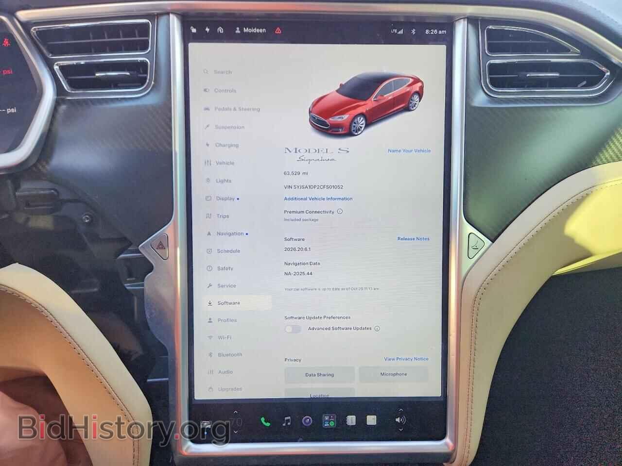 2012 TESLA MODEL S - VIN: 5YJSA1DP2CFS01052 - Photo 9