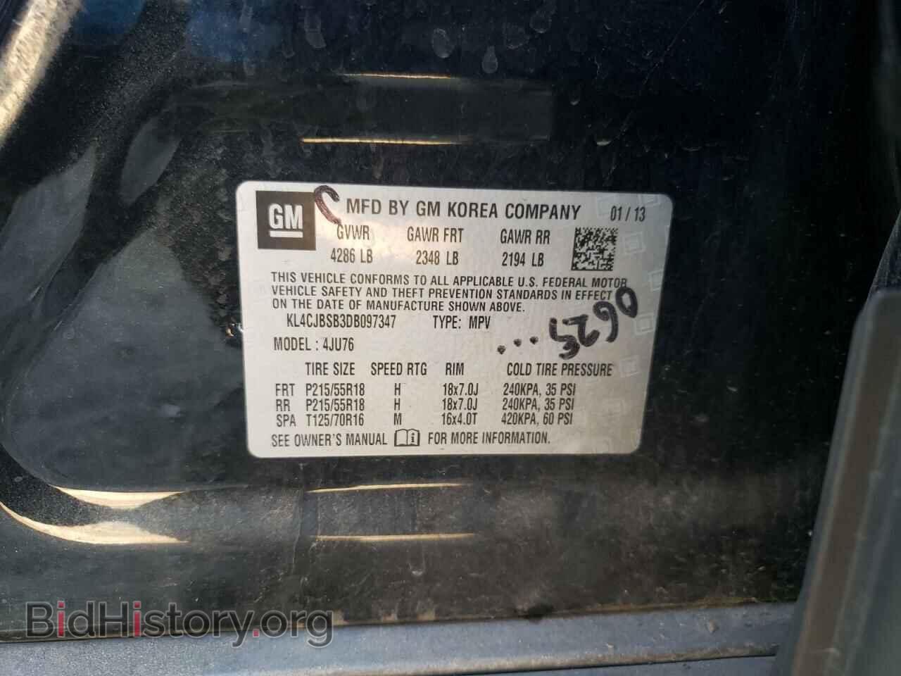 2013 BUICK ENCORE - VIN: KL4CJBSB3DB097347 - Photo 10