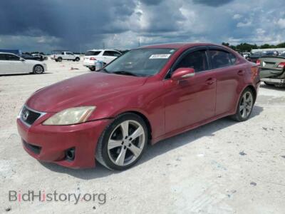 2011 Lexus IS 250, темно-бордовый — VIN JTHBF5C21B5140659, Copart