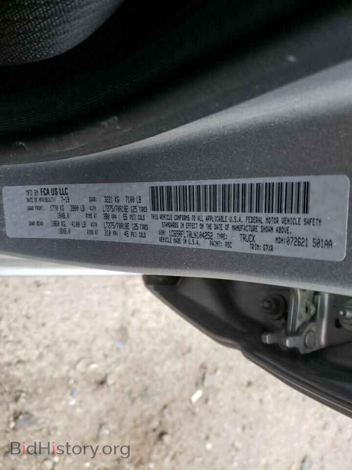 2020 RAM 1500 - VIN: 1C6SRFLT0LN104252 - Фото 10