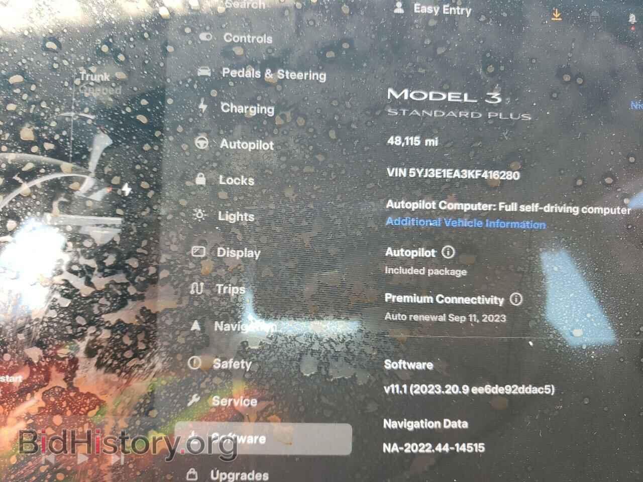 2019 TESLA MODEL 3 - VIN: 5YJ3E1EA3KF416280 - Фото 9