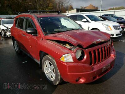 2007 Jeep COMPASS, red — VIN 1J8FF47W67D142939, Copart
