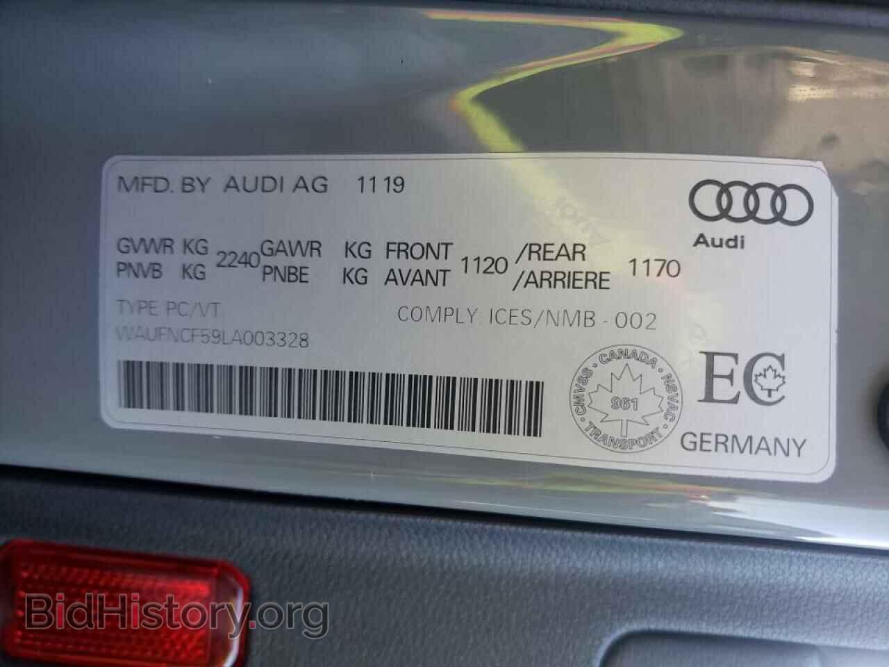 2020 AUDI A5 - VIN: WAUFNCF59LA003328 - Photo 10