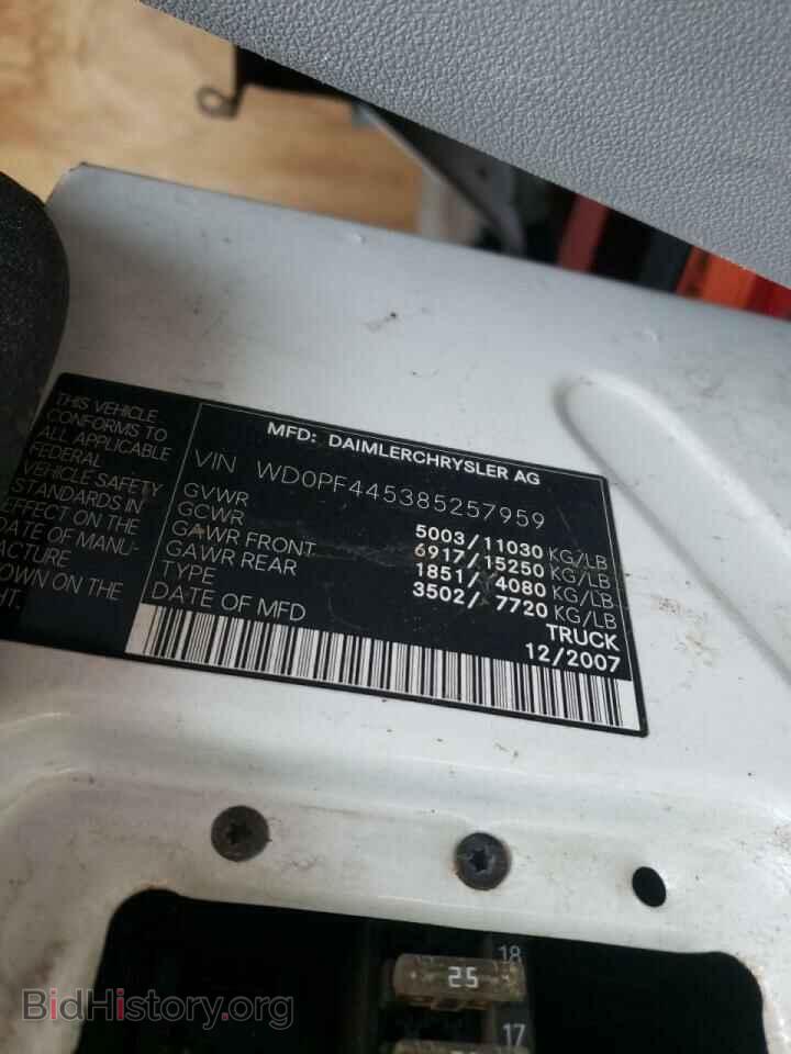 2008 DODGE SPRINTER - VIN: WD0PF445385257959 - Photo 10