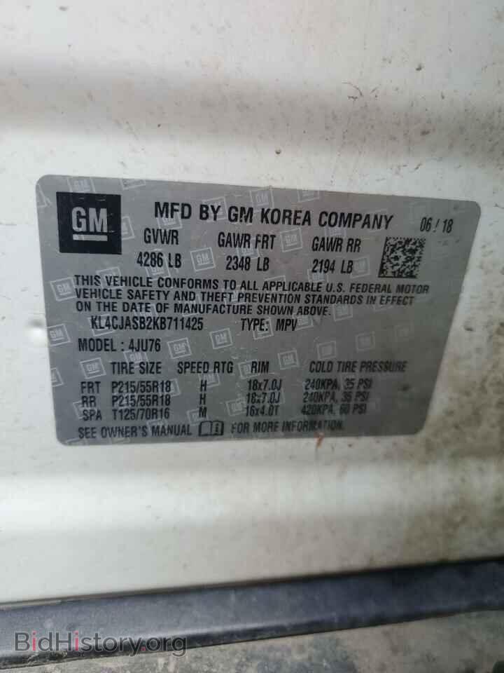 2019 BUICK ENCORE - VIN: KL4CJASB2KB711425 - Фото 12