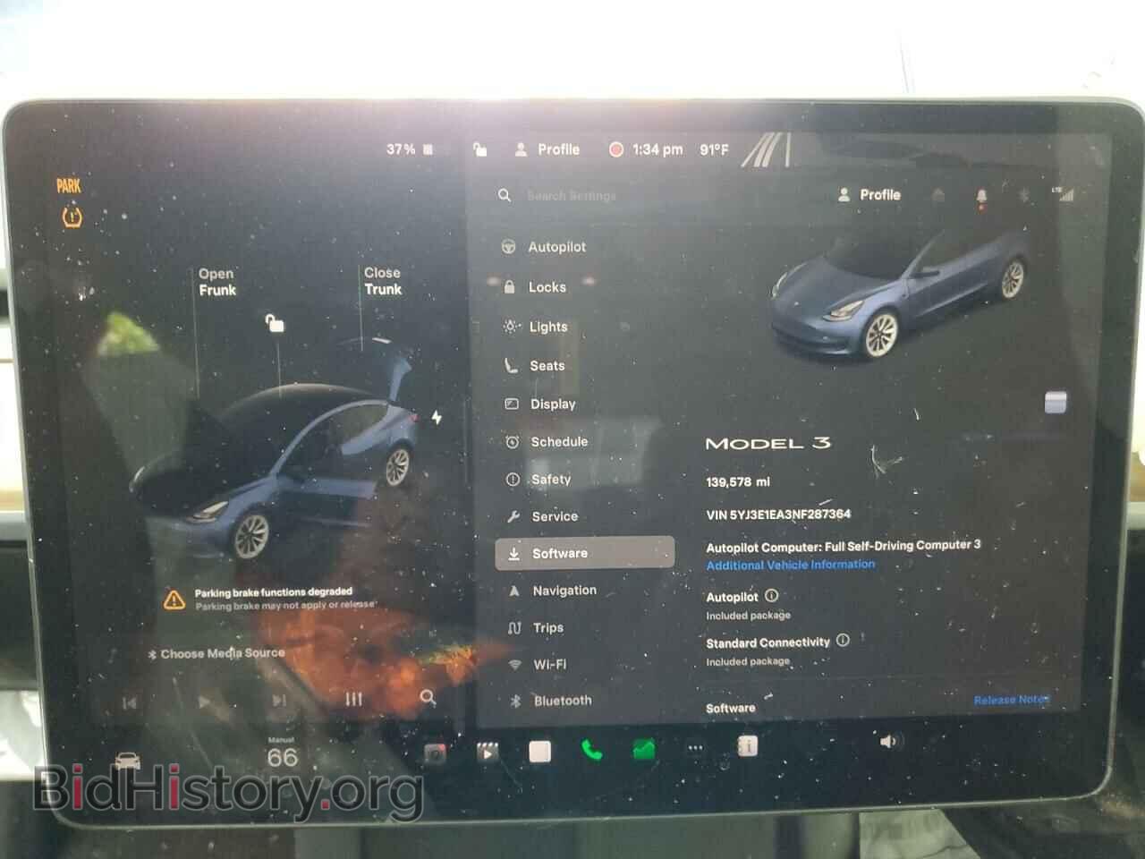 2022 TESLA MODEL 3 - VIN: 5YJ3E1EA3NF287364 - Фото 9