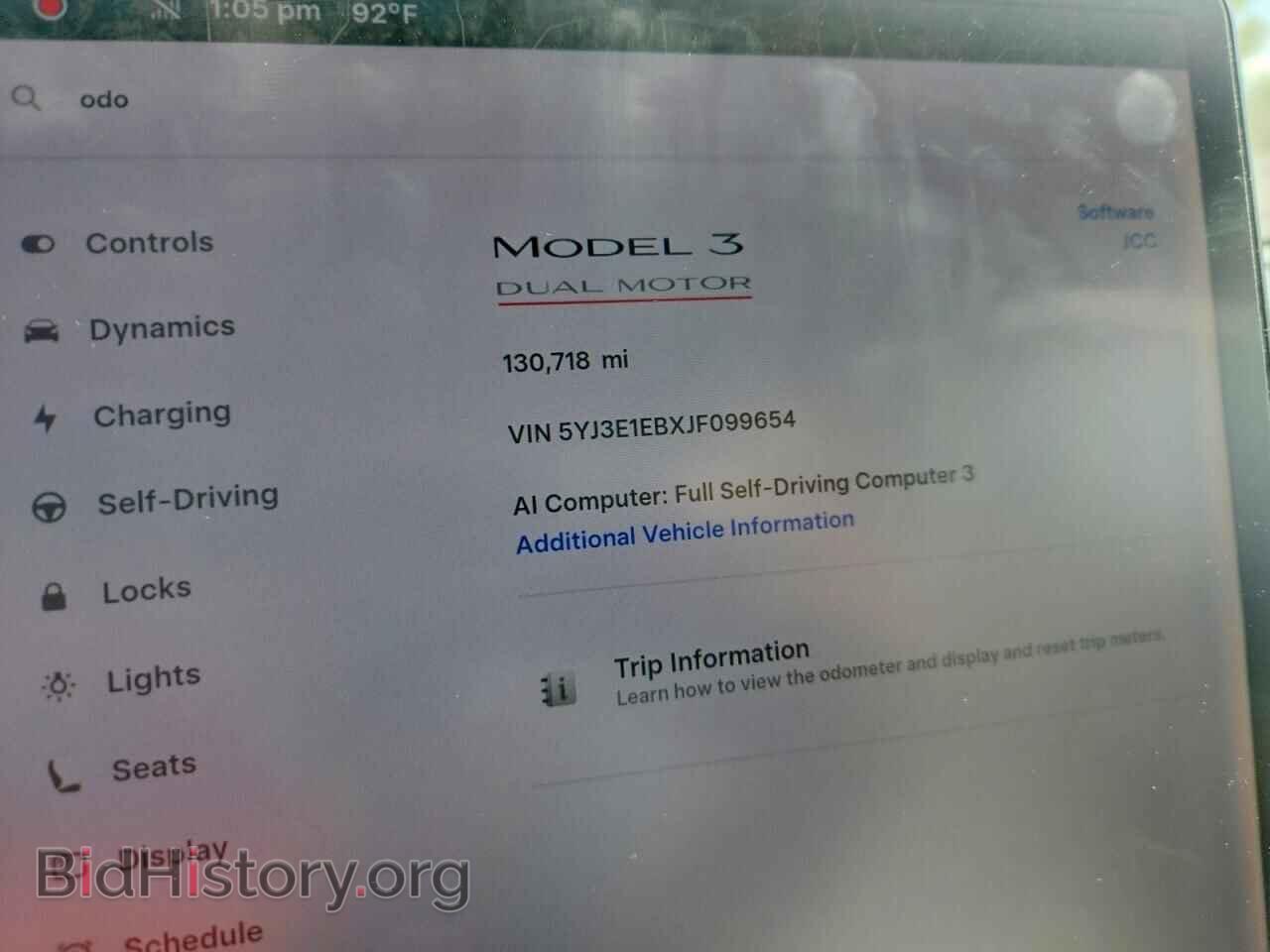 2018 TESLA MODEL 3 - VIN: 5YJ3E1EBXJF099654 - Photo 9