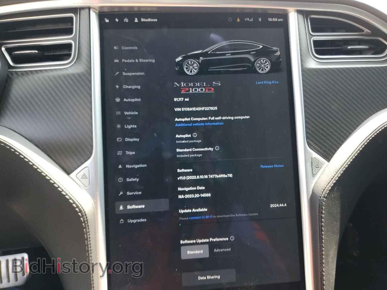 2017 TESLA MODEL S - VIN: 5YJSA1E42HF227825 - Photo 9