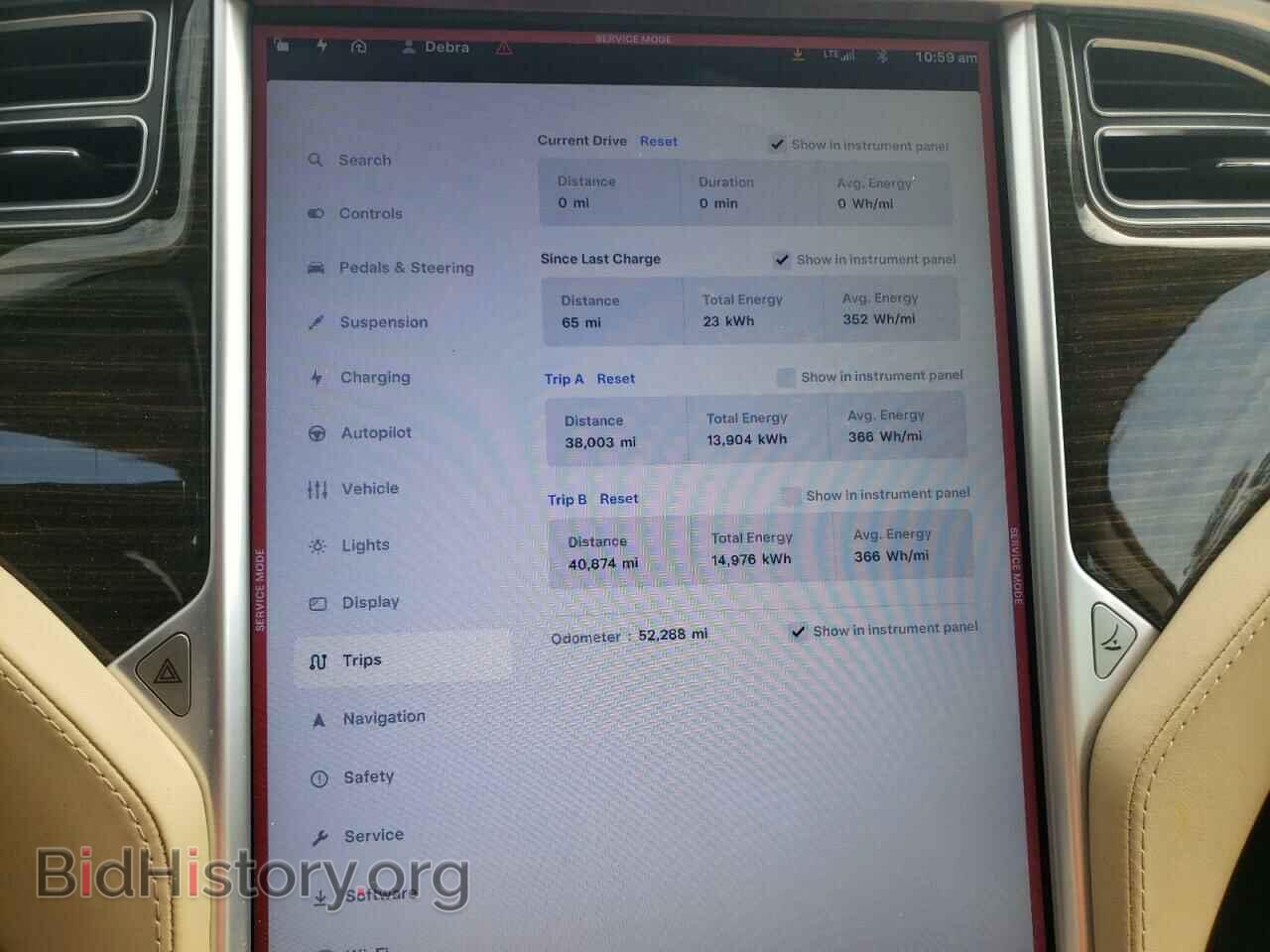 2014 TESLA MODEL S - VIN: 5YJSA1H22EFP64149 - Фото 9