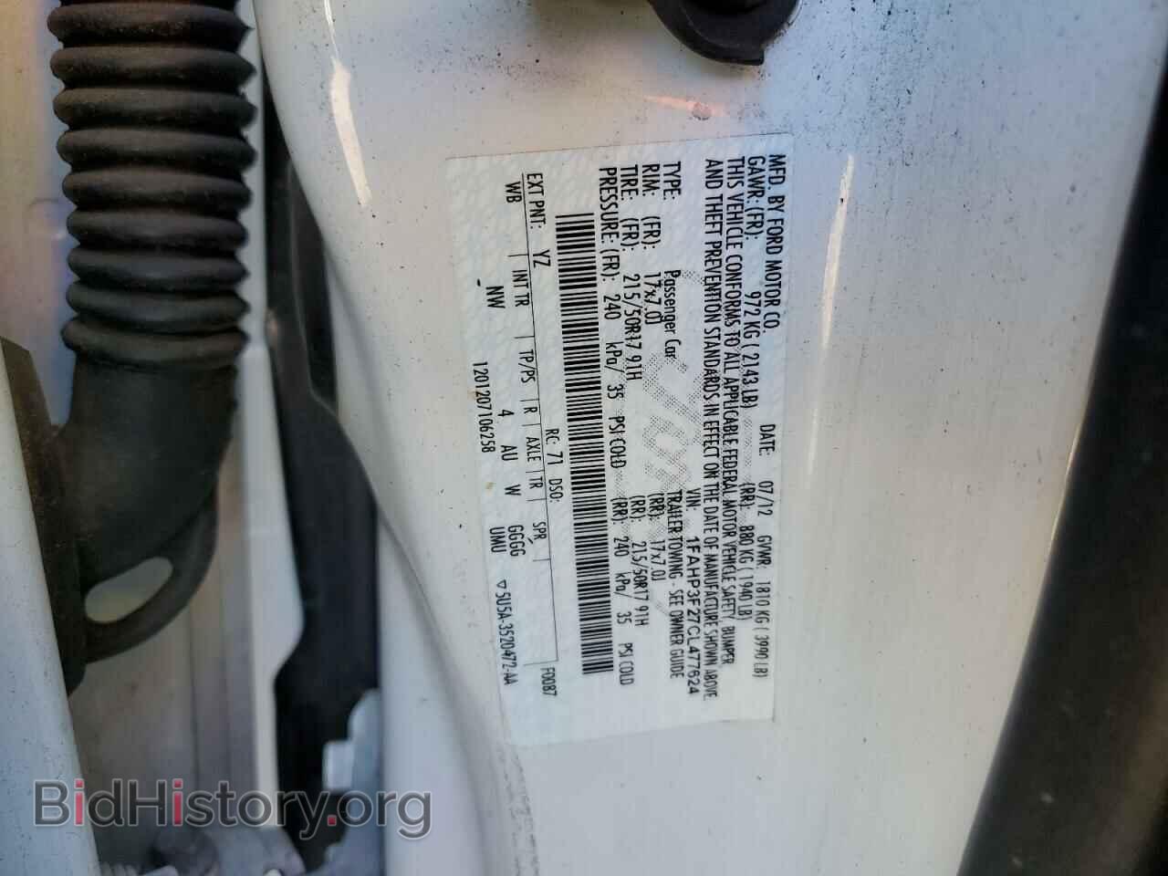 2012 FORD FOCUS - VIN: 1FAHP3F27CL477624 - Фото 10
