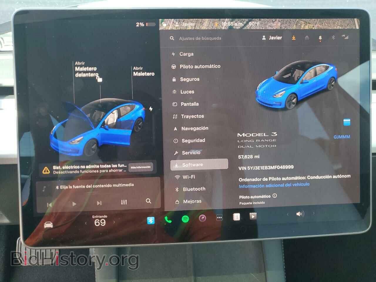 2021 TESLA MODEL 3 - VIN: 5YJ3E1EB3MF048999 - Фото 9