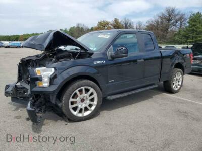2017 Ford F-150 Super Cab, черный — VIN 1FTEX1EP2HFB47071, Copart