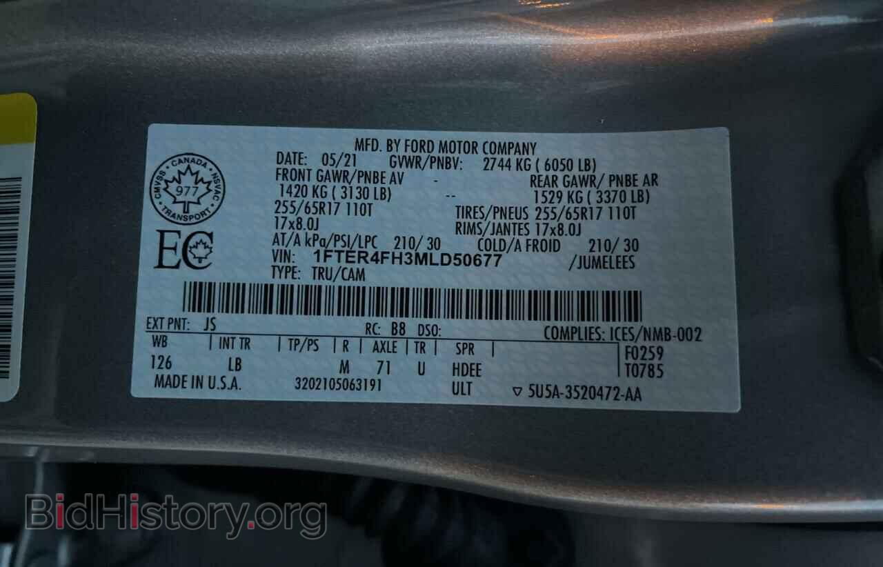 2021 FORD RANGER - VIN: 1FTER4FH3MLD50677 - Фото 10