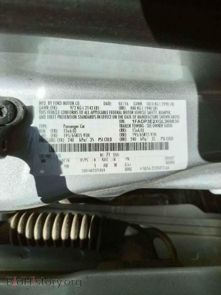 2016 FORD FOCUS - VIN: 1FADP3E2XGL369830 - Photo 10