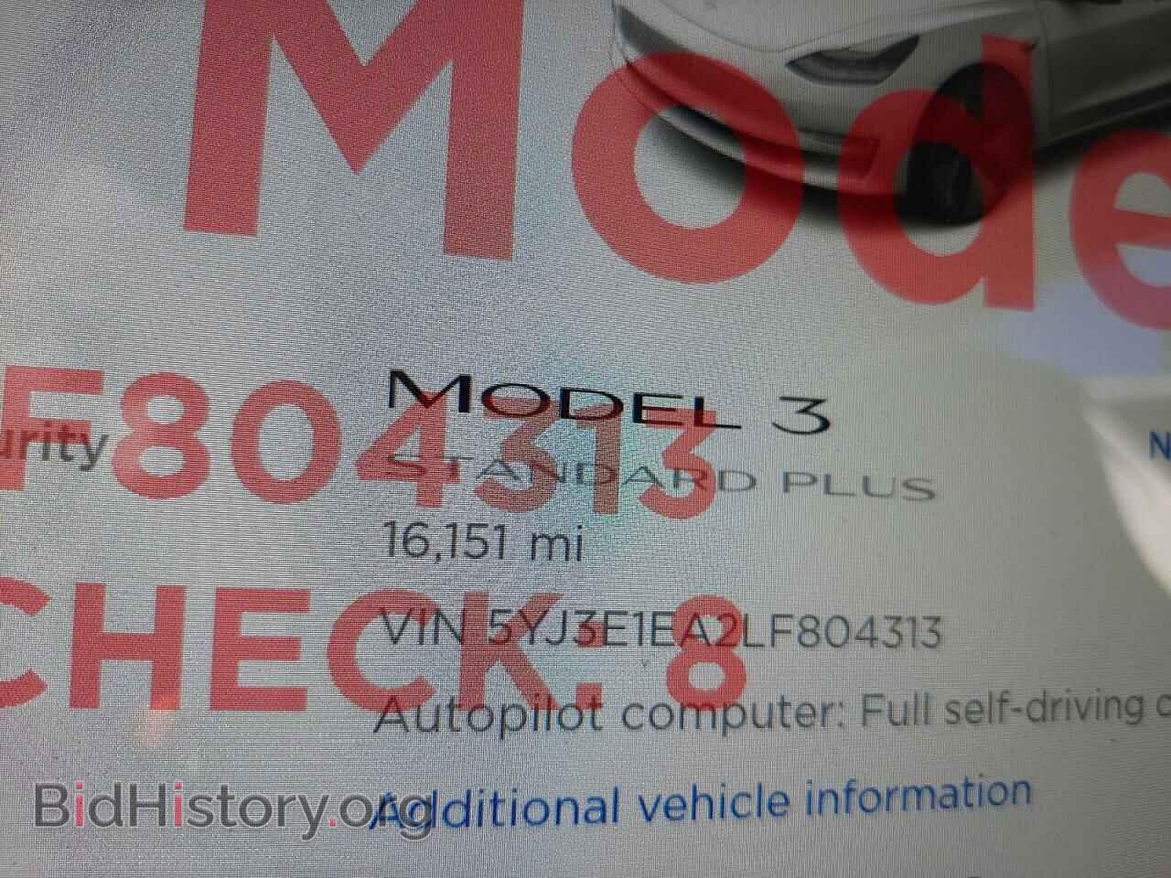 2020 TESLA MODEL 3 - VIN: 5YJ3E1EA2LF804313 - Photo 8