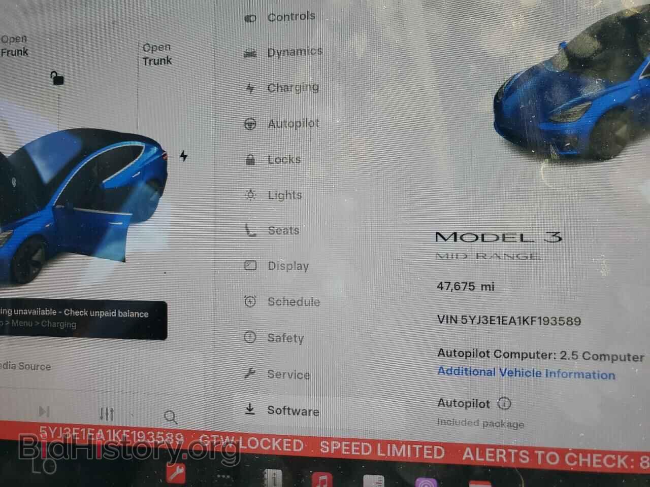 2019 TESLA MODEL 3 - VIN: 5YJ3E1EA1KF193589 - Photo 9