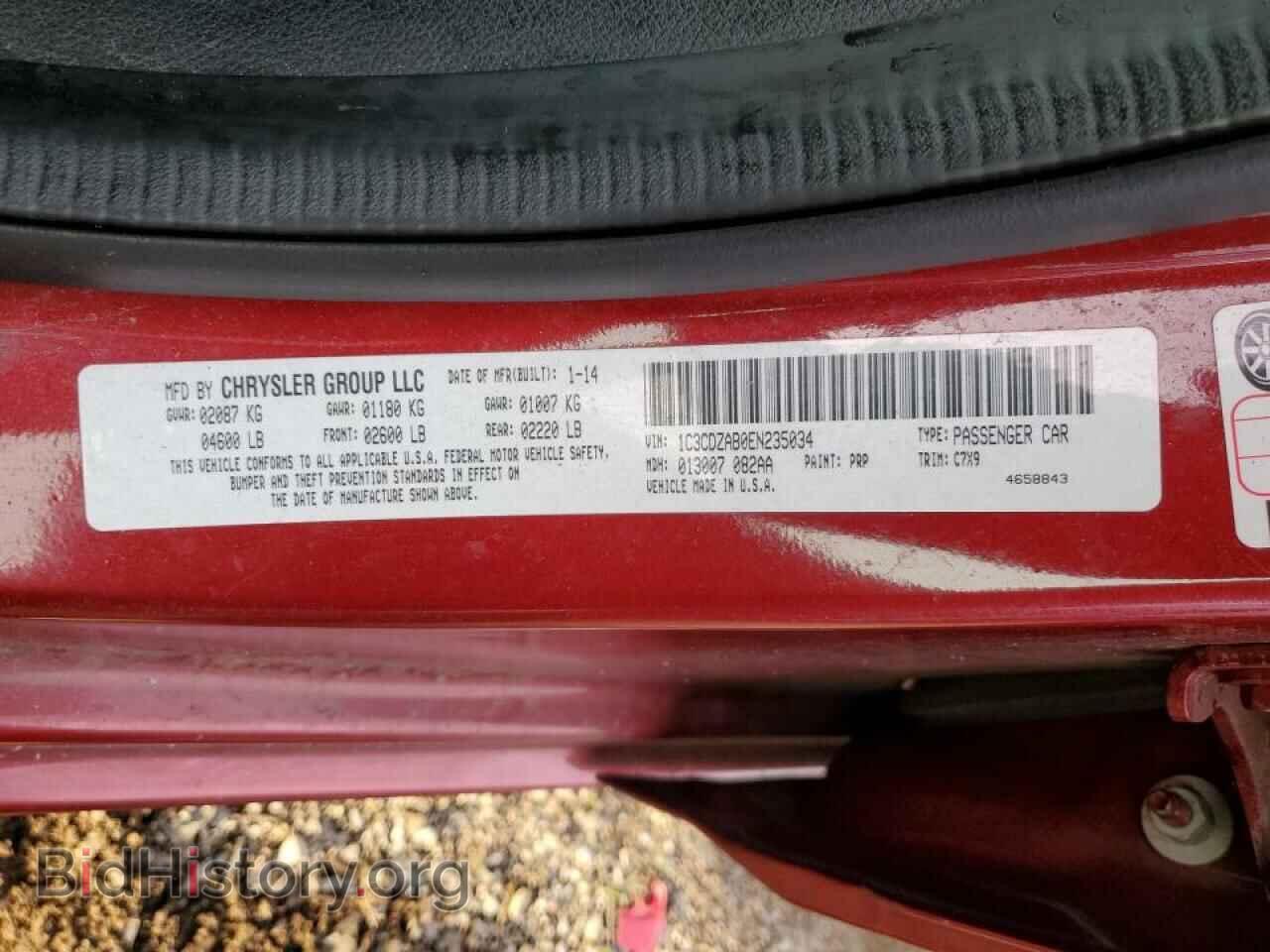 2014 DODGE AVENGER - VIN: 1C3CDZAB0EN235034 - Фото 10