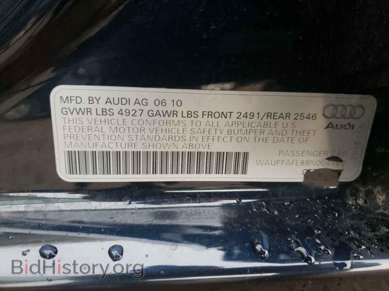 2011 Audi A4 (VIN WAUFFAFL8BN004767) — фото 10 из 10