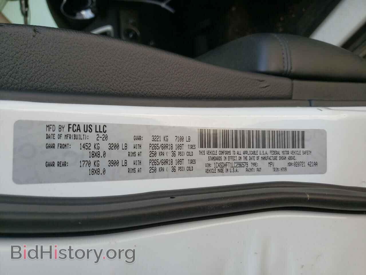 2020 DODGE DURANGO - VIN: 1C4SDHFT1LC296579 - Фото 13