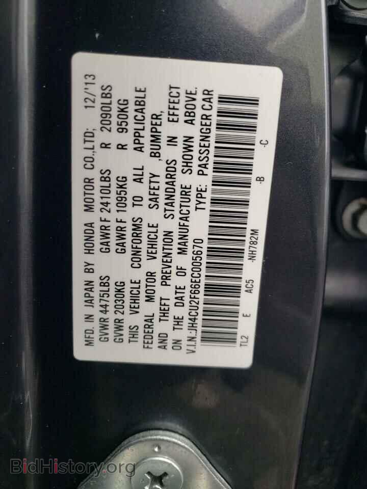 2014 ACURA TSX - VIN: JH4CU2F66EC005670 - Фото 10