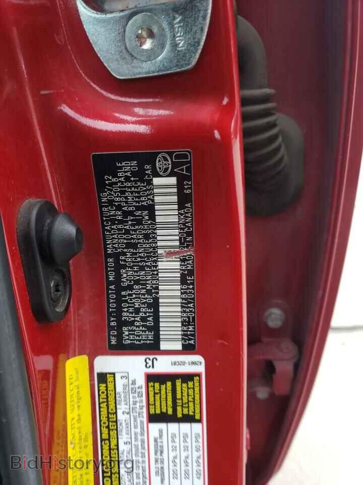 2012 TOYOTA COROLLA - VIN: 2T1BU4EEXCC803207 - Фото 10