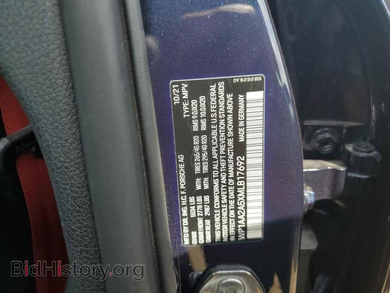 2021 PORSCHE MACAN - VIN: WP1AA2A5XMLB17692 - Photo 13