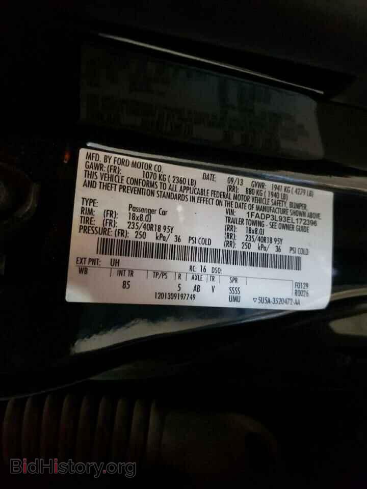 2014 FORD FOCUS - VIN: 1FADP3L93EL172396 - Фото 10
