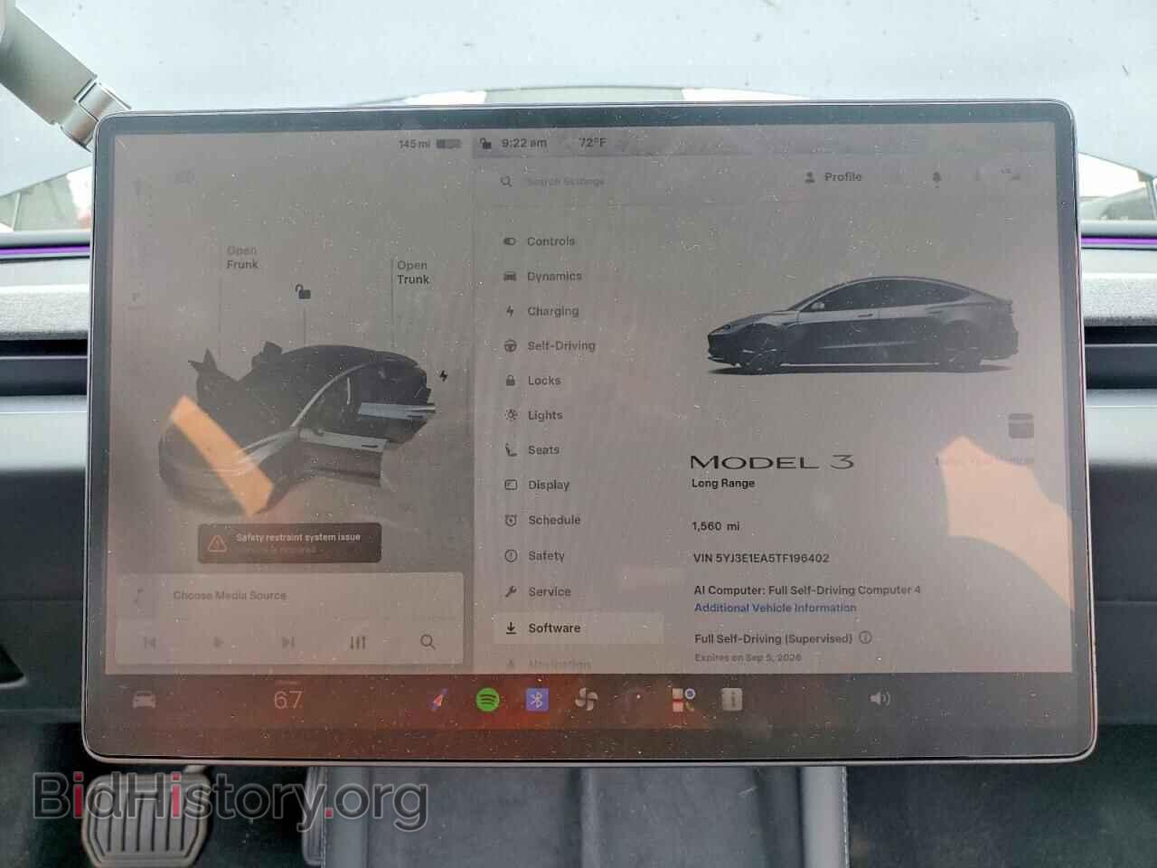2026 TESLA MODEL 3 - VIN: 5YJ3E1EA5TF196402 - Photo 9