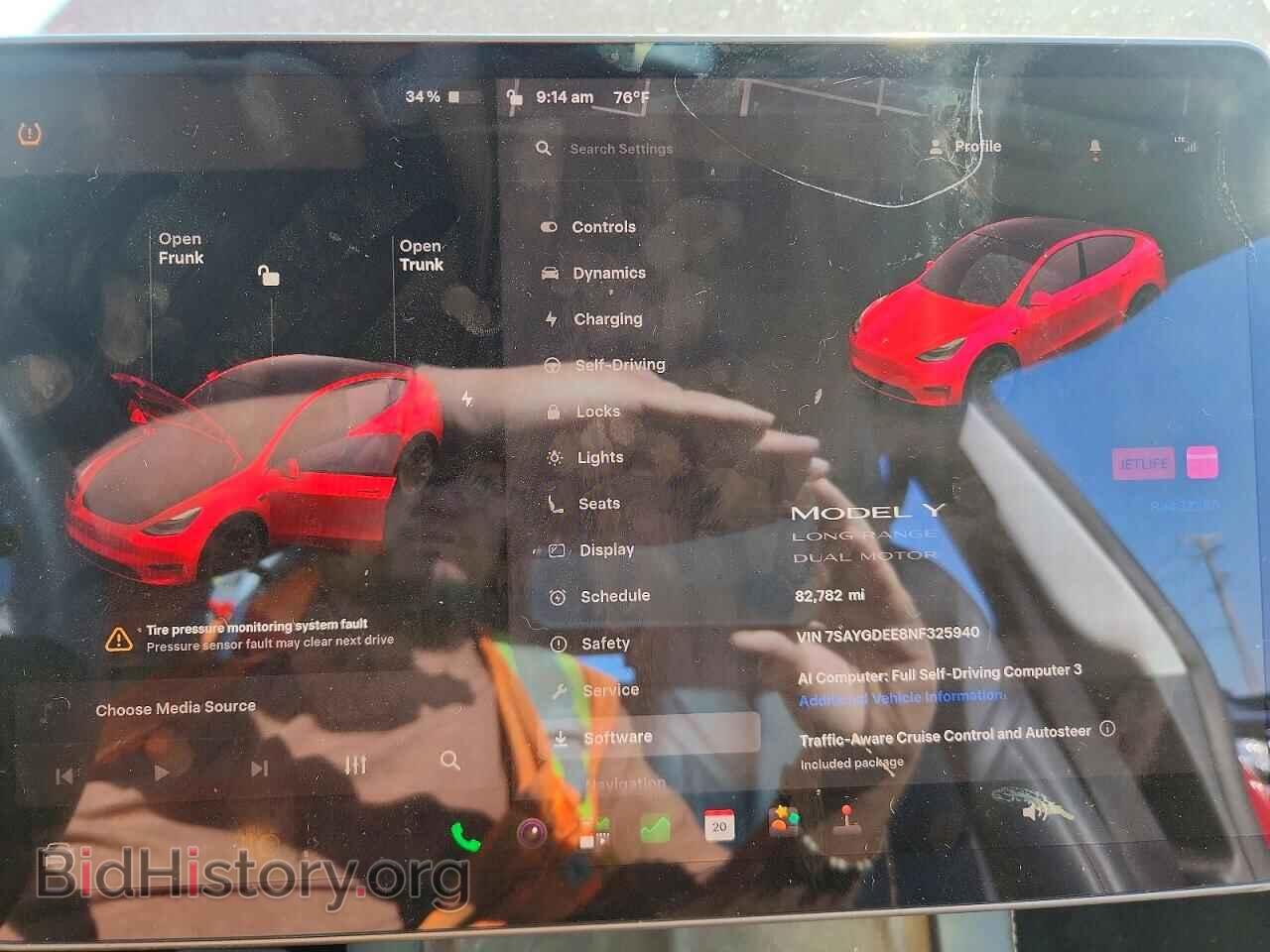 2022 TESLA MODEL Y - VIN: 7SAYGDEE8NF325940 - Photo 9